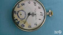 ساعة جيب رجالية قديمة قيمة وعليها ختم الملك فاروق